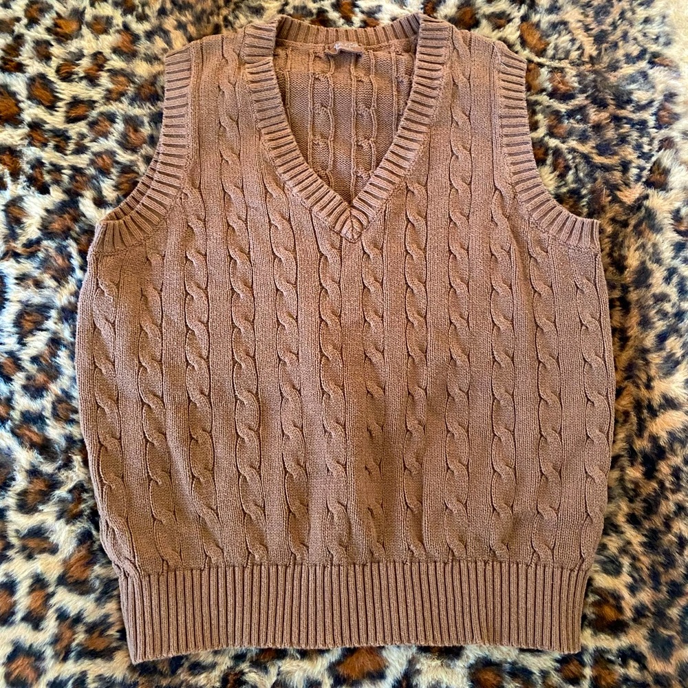 Brandy Melville brown sweater vest
